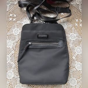 Baggallini Gray Compact Crossbody Messenger Bag